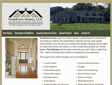 Tablet Screenshot of grandviewhomesllc.com